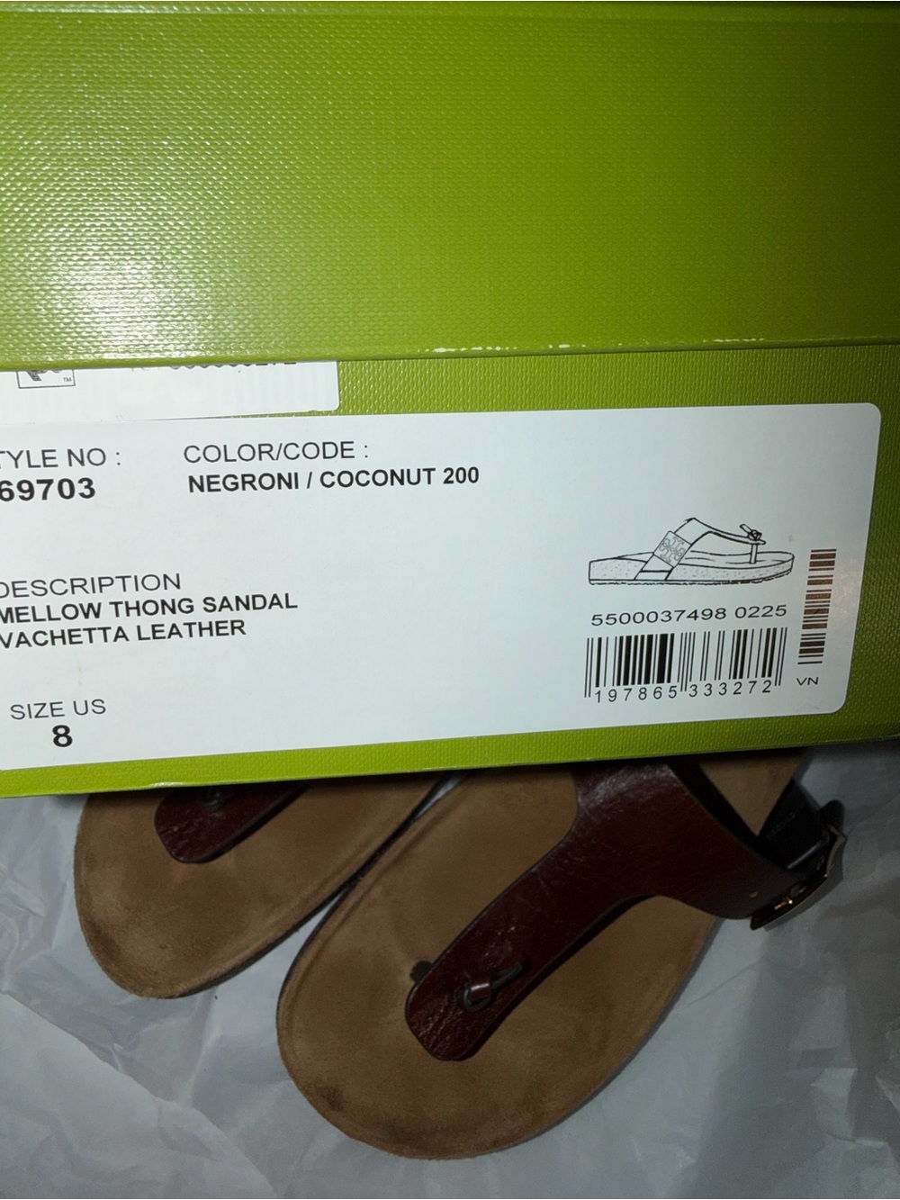 TORY BURCH Mellow Thong Sandals - Negroni/Coconut - Picture 3 of 9
